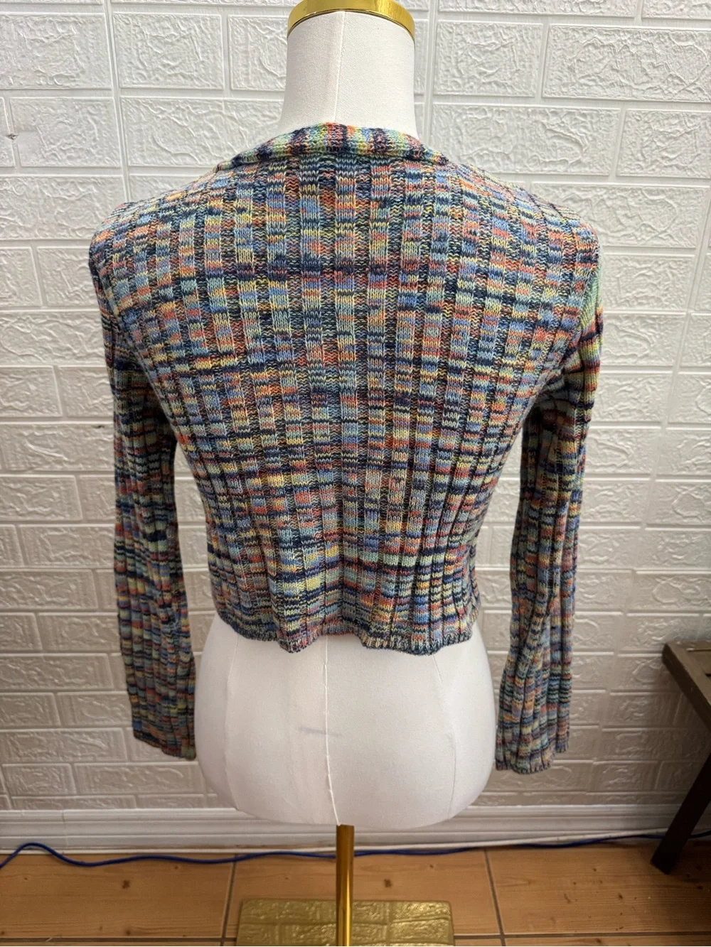 art class Pastel Multicolor Cable Knit Sweater - Picture 2 of 7